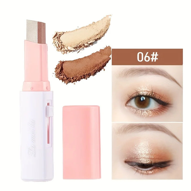 2 in 1 Pearly Highlighter Eyeshadow Stick Makeup Waterproof Long Lasting Glitter Eyeshadow Eyeliner Stick Eyes Makeup Cosmetics - My Store