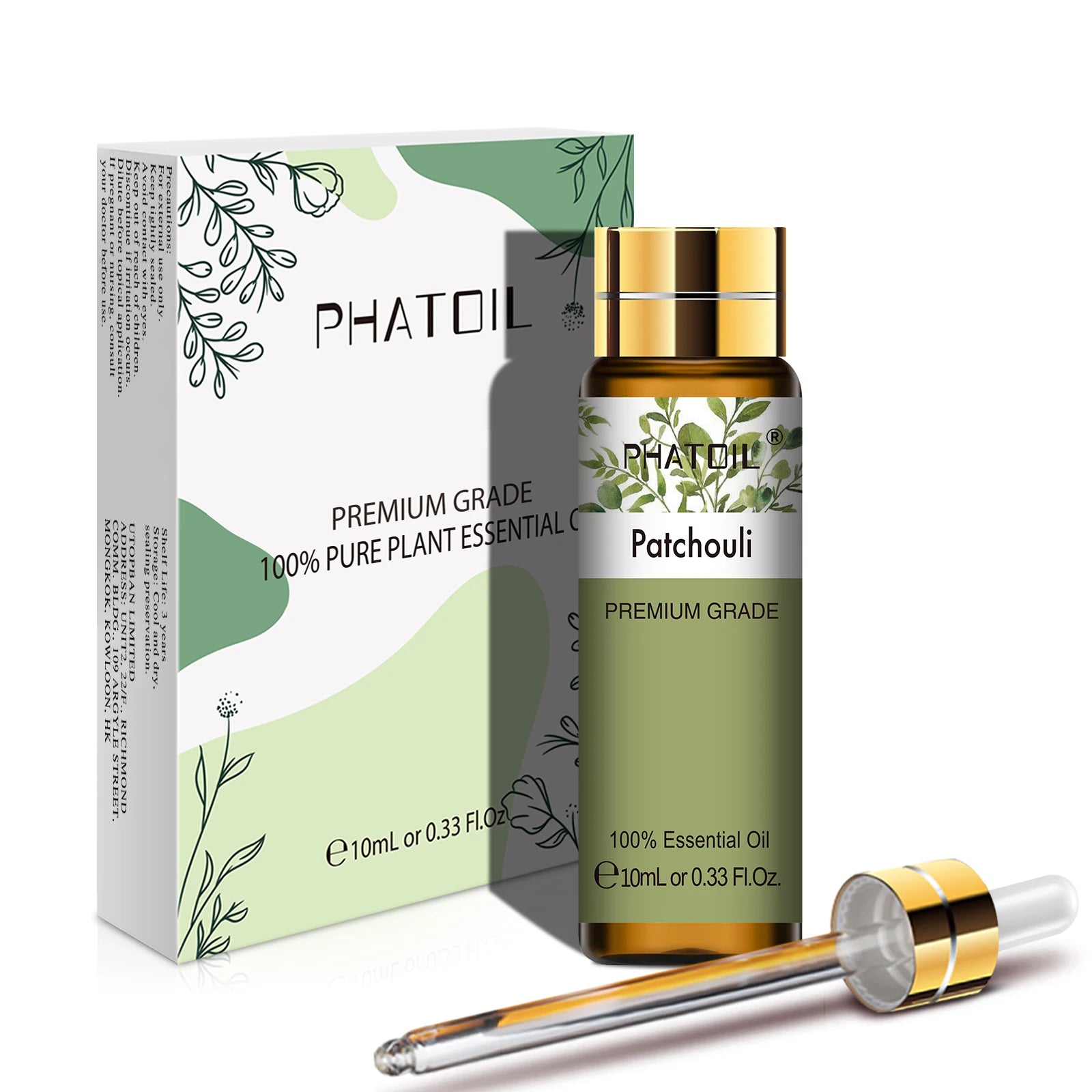 PHATOIL 10ML Rose Vanilla Neroli Spearmint  Pure Natural Essential Oils Diffuser Massage Spa Candles Soaps Aroma Fragrance Oil