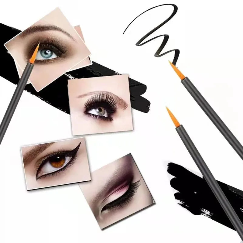 HOT 50/5 PCS Disposable Eyeliner Makeup Brush Eyeshadow Eyeliner Stick Makeup Brush Eyelash Extension Beauty Makeup Tool - My Store