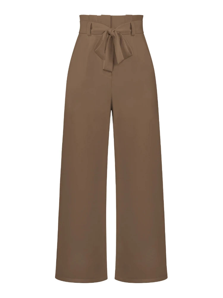 Fashion New in Women's Pants Casual Workplace Loose Women Pant Versatile Straight Broad Leg High Waist Pants Women Clothing