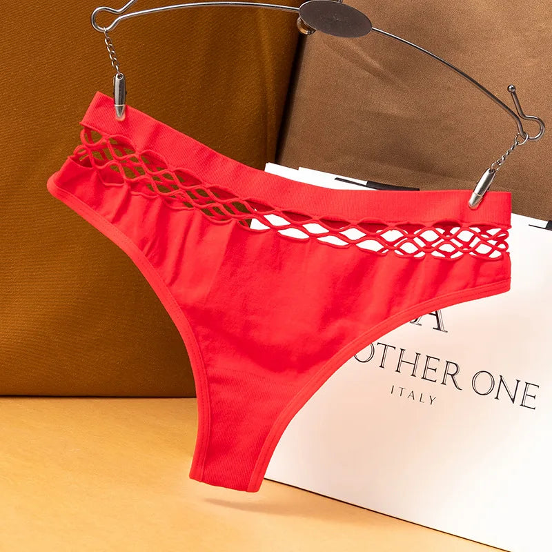 Mesh Hollow Out Thong Women Panties Sexy Breathable Underwear Ladies Briefs Lingere Panty Underware Womens Lingerie Thongs