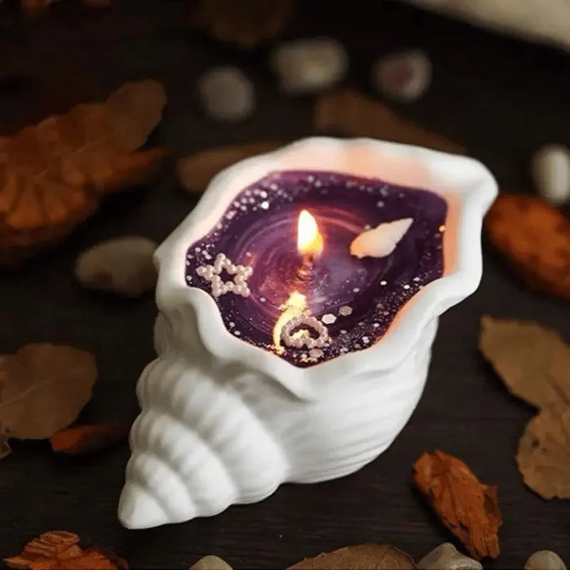Sea Shell Aromatherapy Candle Creative Starfish Shell Scented Candle Sea Shell Candle Handmade Sea Shell Whirlpool Candles