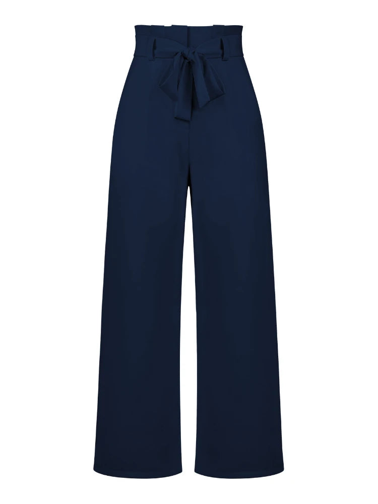 Fashion New in Women's Pants Casual Workplace Loose Women Pant Versatile Straight Broad Leg High Waist Pants Women Clothing