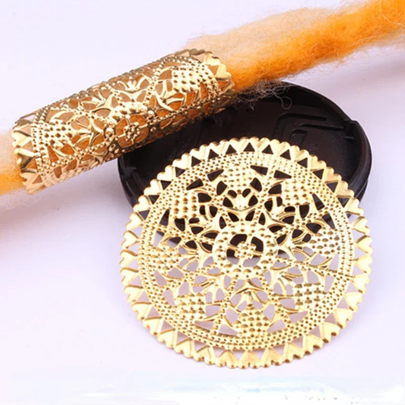 5pcs/Bag Hair Braid Bead Butterfly Dreadlock Beads Ring Braiding Hair Sparkly Hair Styling Tool Bohemian Braid Hairs Accessories