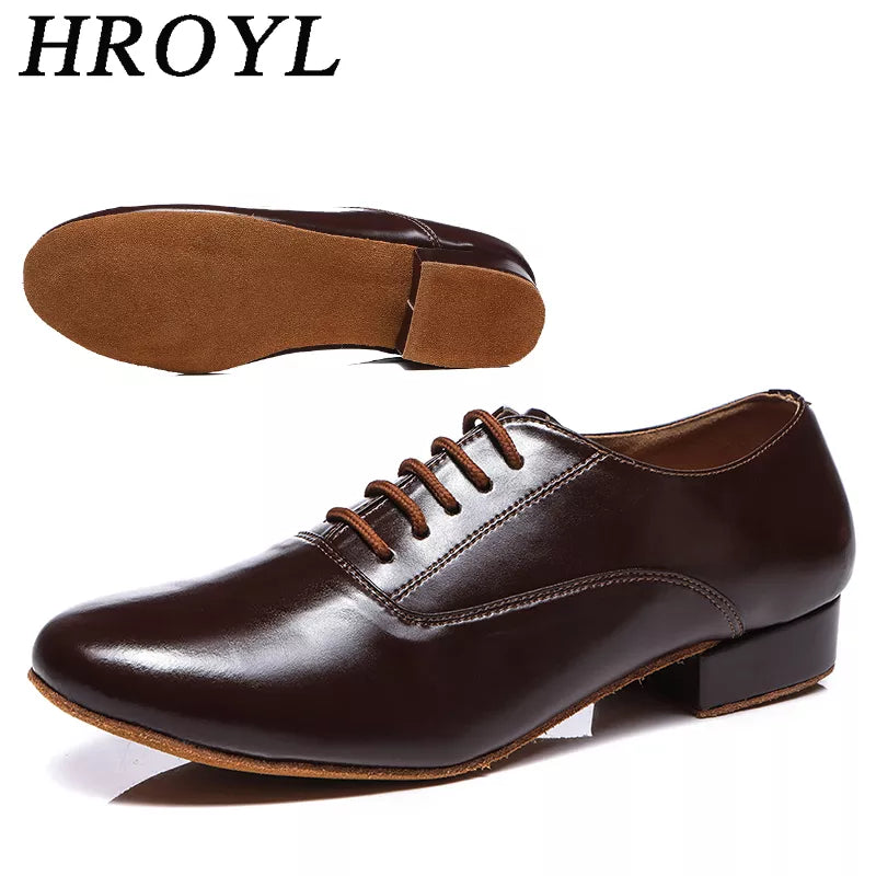 Ballroom Dance Shoes for Men Standard Modern Soft Bottom Latin Shoes Low Heel Smooth Swing Salsa Tango Waltz Dancing Shoe