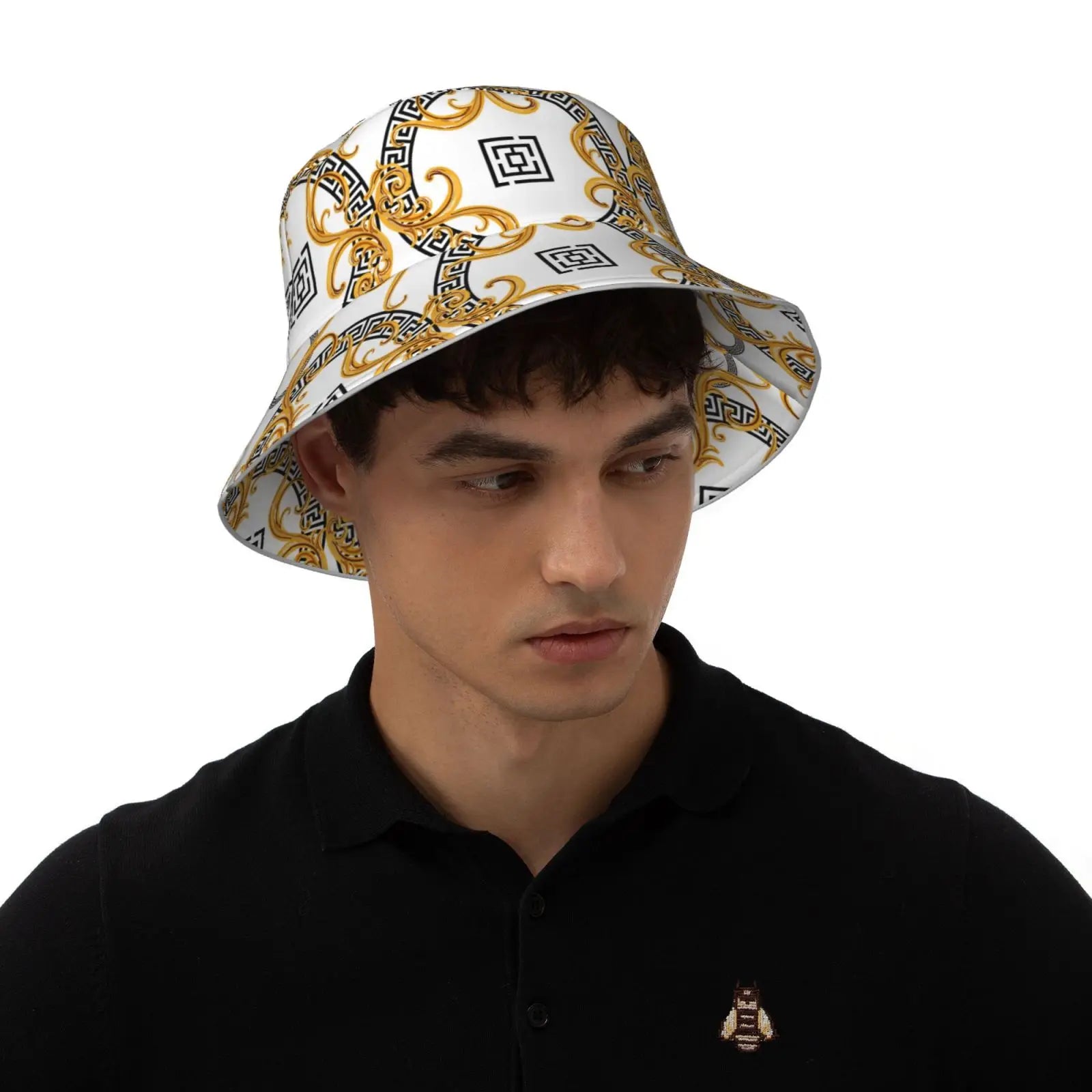 Modern Baroque Reflective Bucket Hat Summer Hats Fisherman Hat Foldable Women Men Sunscreen Shade Caps