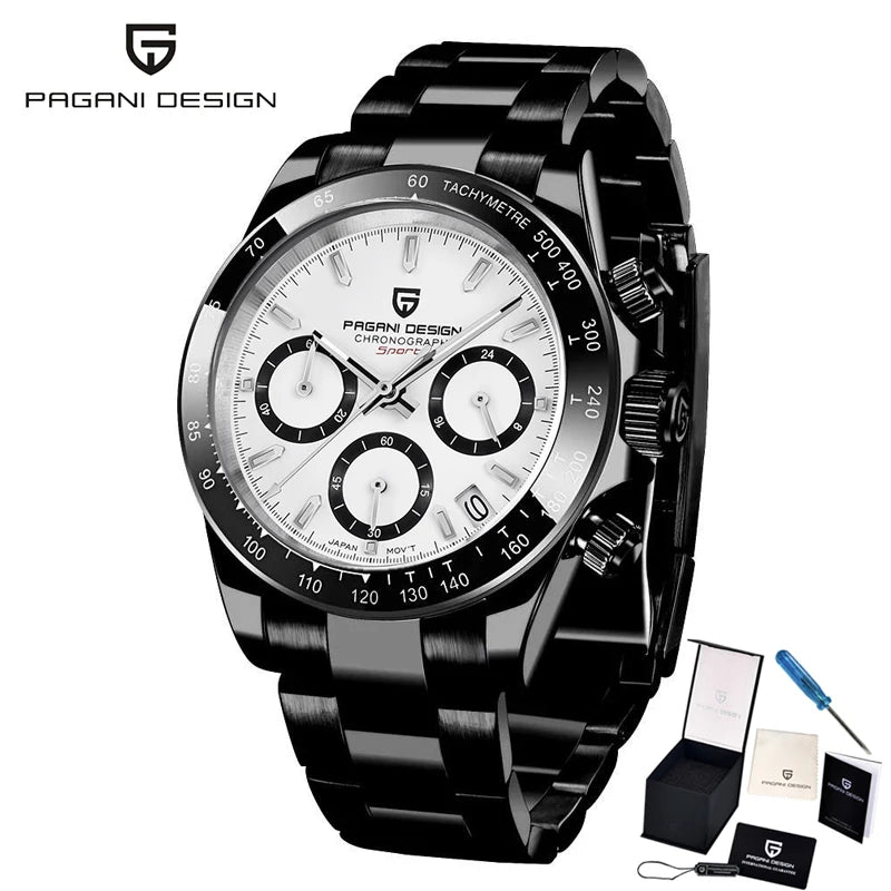 PAGANI DESIGN New Men Watches Quartz Business Watch Mens Watches Top Brand Luxury Watch Men Chronograph VK63