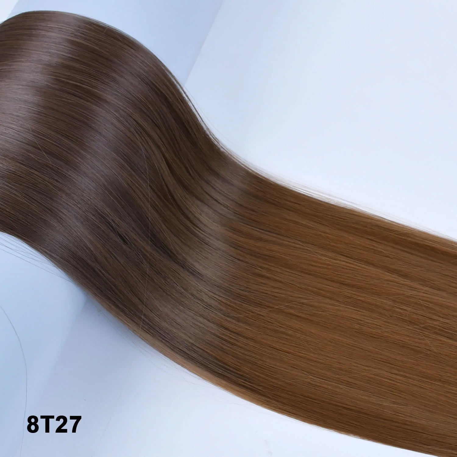 Women's Synthetic  String  Hair Extension No Clips No Glue Long Straight Invisible Hair Extensions Ombre Color Hairpiece