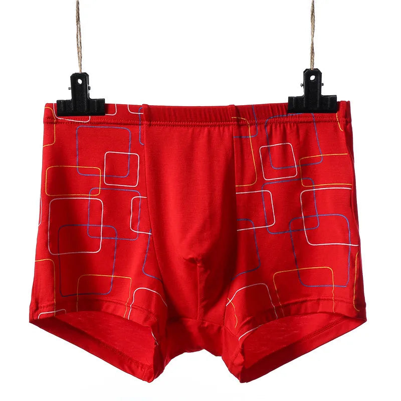 Mens Boxer Shorts Modal Underwear Sexy Striped Underpants Breathable Boxers Bamboo Fiber Panties Male Underwears Plus Size L-5xl