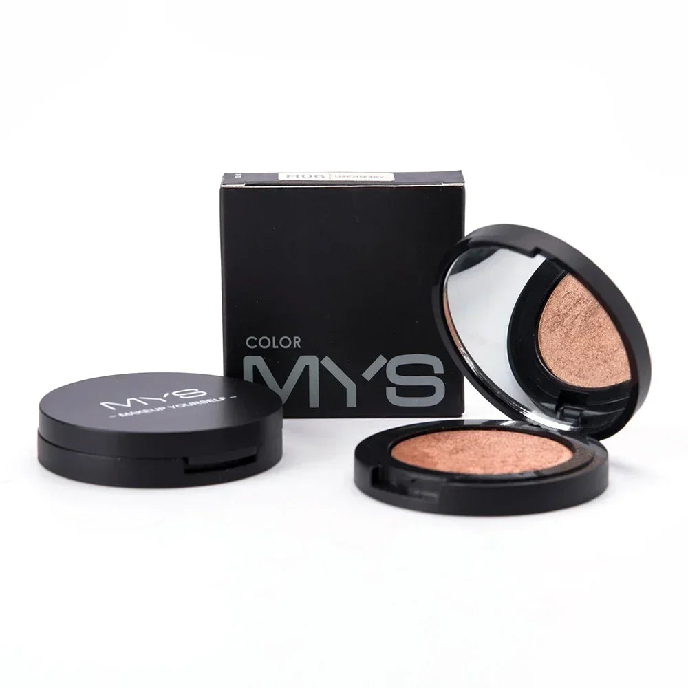 MYS Brand Face Makeup Powder 6 Color Waterproof Minerals Shimmer Brightener Contour Bronzer Highlighter Makeup Palettes - My Store
