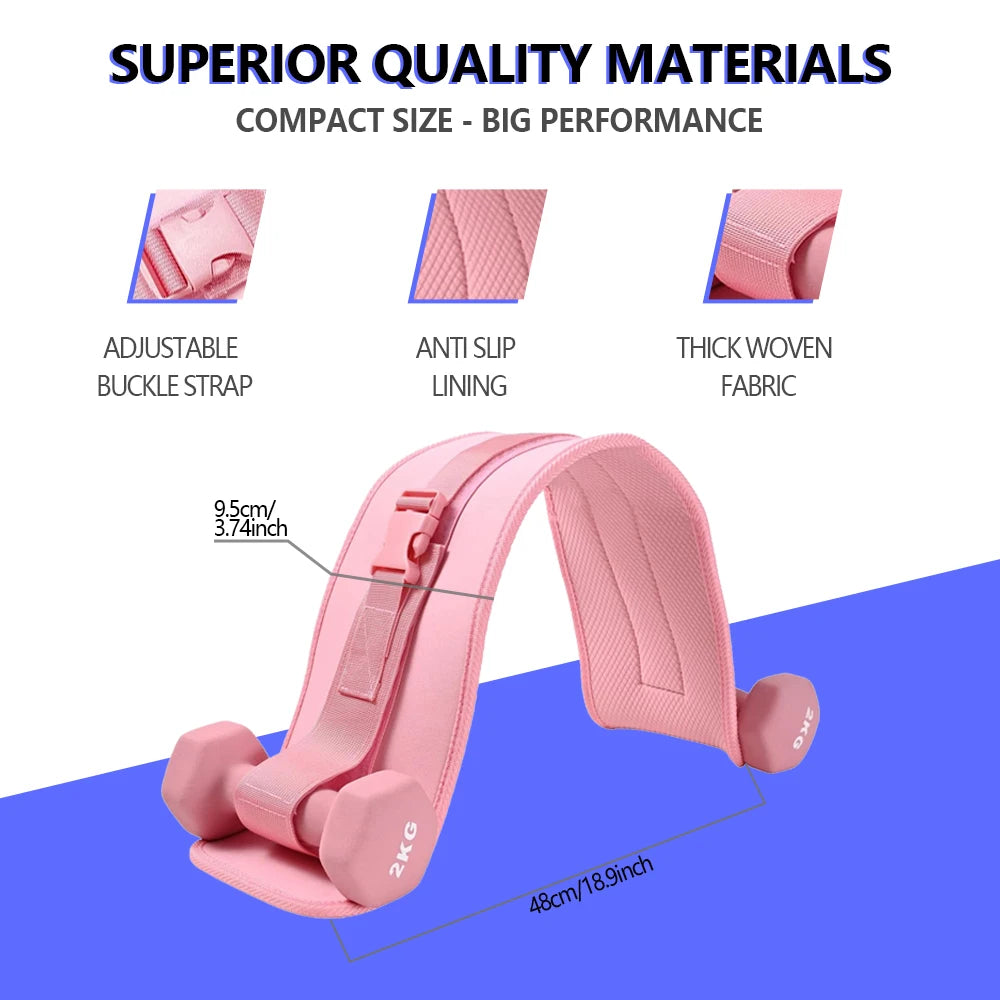 Exercise Hip Thrust Belt ,For Dumbbells, Kettlebells, and Plates,Slip-Resistant Padding for Hip Protection,Perfect for Gym, Home - My Store