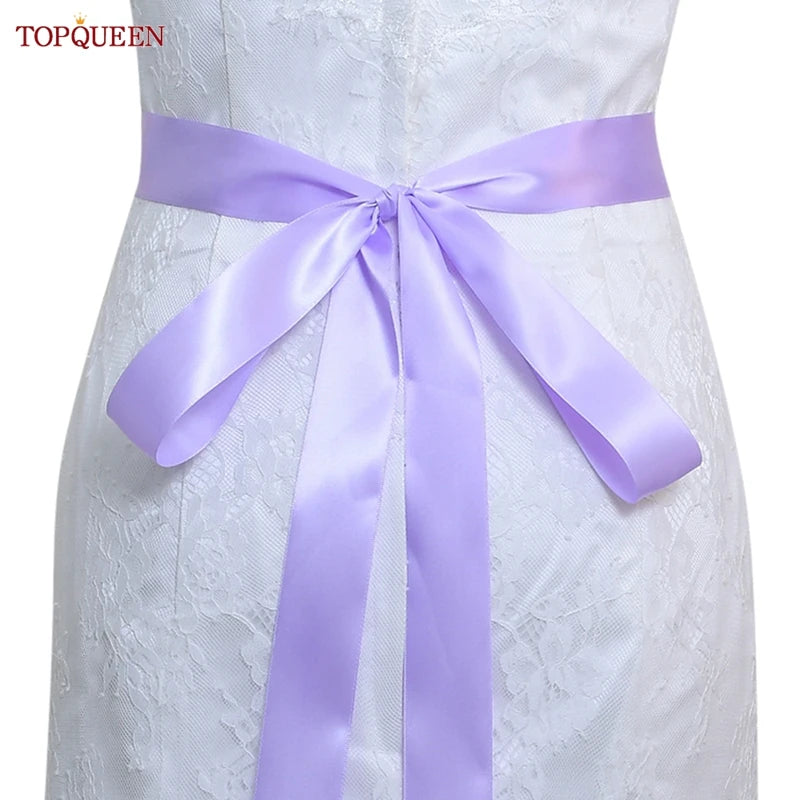 Topqueen Silver Rhinestone Belt Wedding Bride Belt Belts for Women Wide Rhinestones Appliques for Dresses Glitter Belt S04