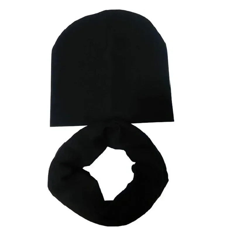 Winter Spring Cotton Baby Hat Scarf Infant Hat Set Duvet Fabric Beanie Hats for Kids Baby Girl Hat Baby Boy Hat Plush Warm Hat