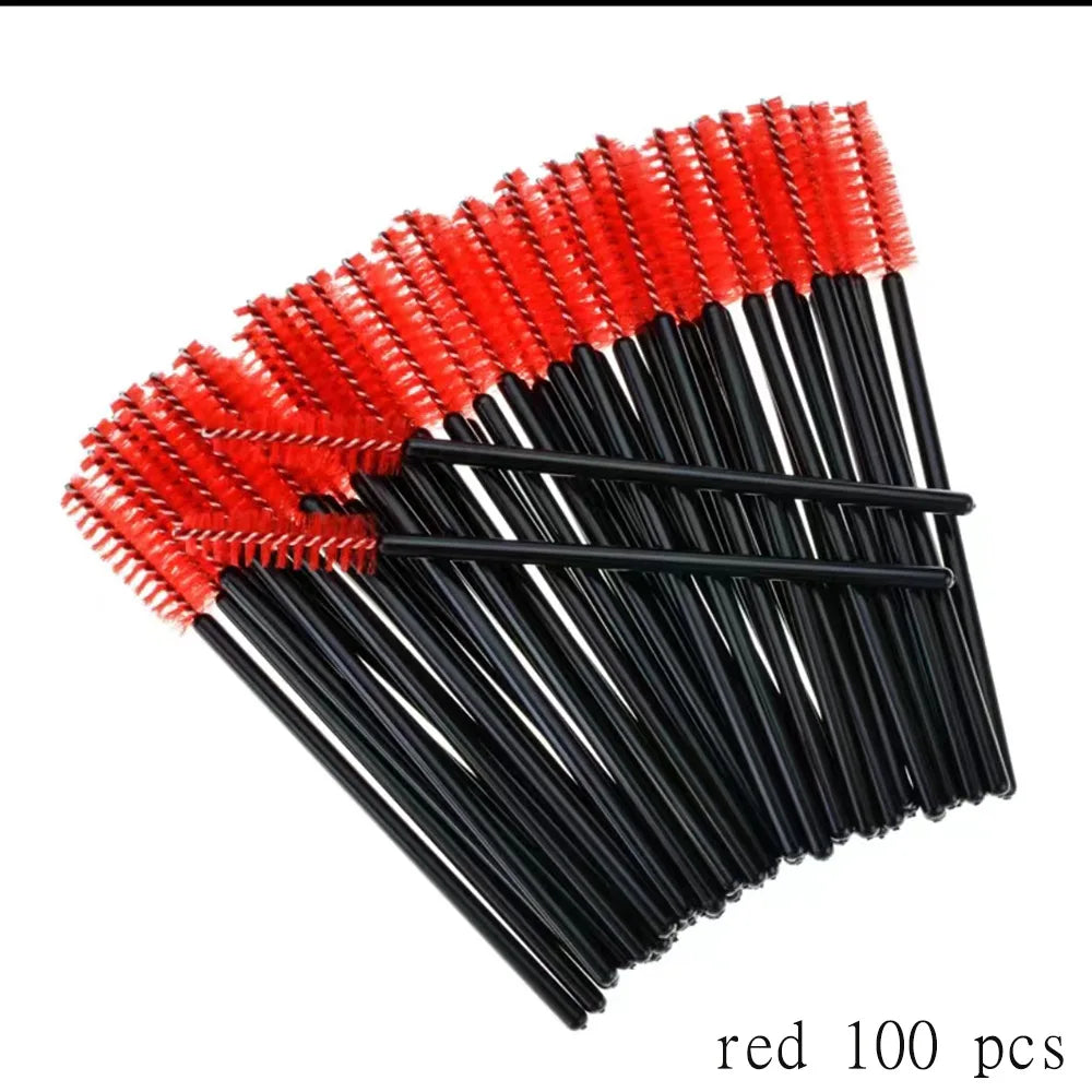 100 Pcs Disposable Eyelash Mascara Brushes for Eye Lashes Extension Eyebrow and Makeup Wholesale of Makeup Tools - My Store
