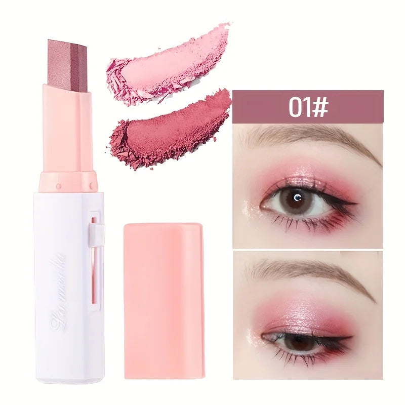 2 in 1 Pearly Highlighter Eyeshadow Stick Makeup Waterproof Long Lasting Glitter Eyeshadow Eyeliner Stick Eyes Makeup Cosmetics - My Store