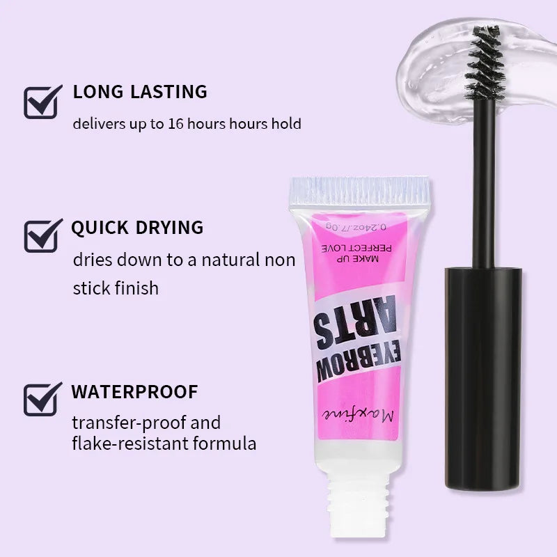 Eyebrow Gel Long-Lasting Fixed Eyebrow Waterproof Quick-Dry Hose Transparent Eyebrow Gel Makeup Eye Makeup - My Store