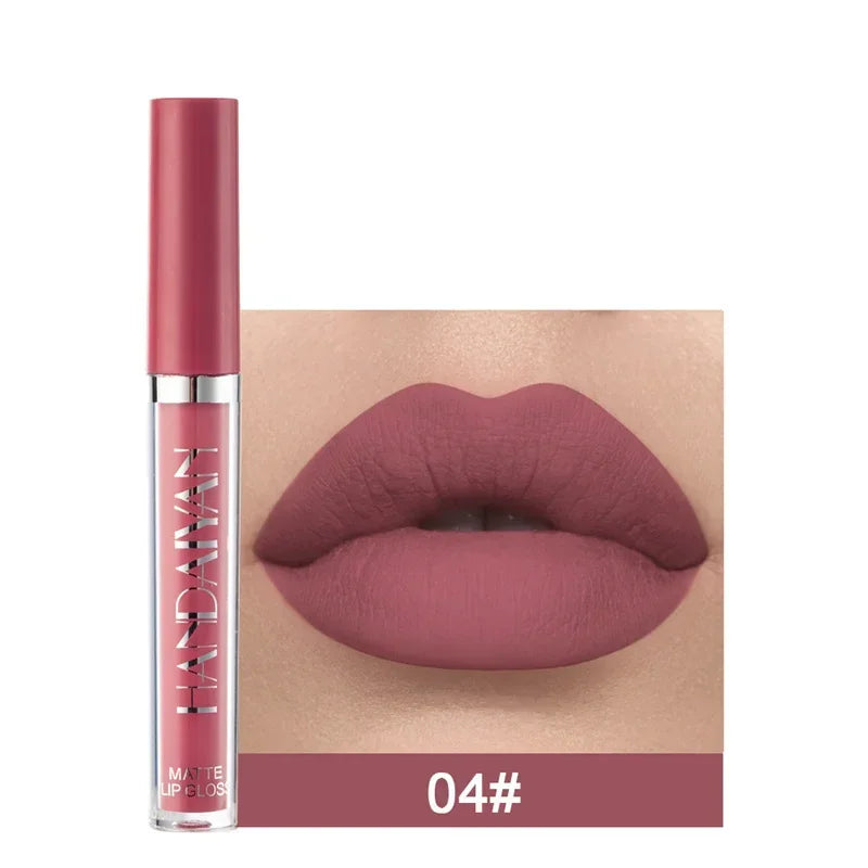 6pcs/1pcs Waterproof Lipgloss Makeup Lightweight Matte Lip Cosmetics Long Lasting Velvet Lipstick Moisturizing Sexy Lips Makeup - My Store