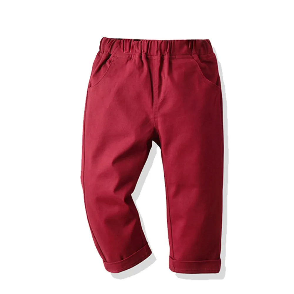 Brand Boys Pants Autumn Kids Clothing Baby Casual Pants Cotton Jeans 1-8y Toddler Cargo Pants