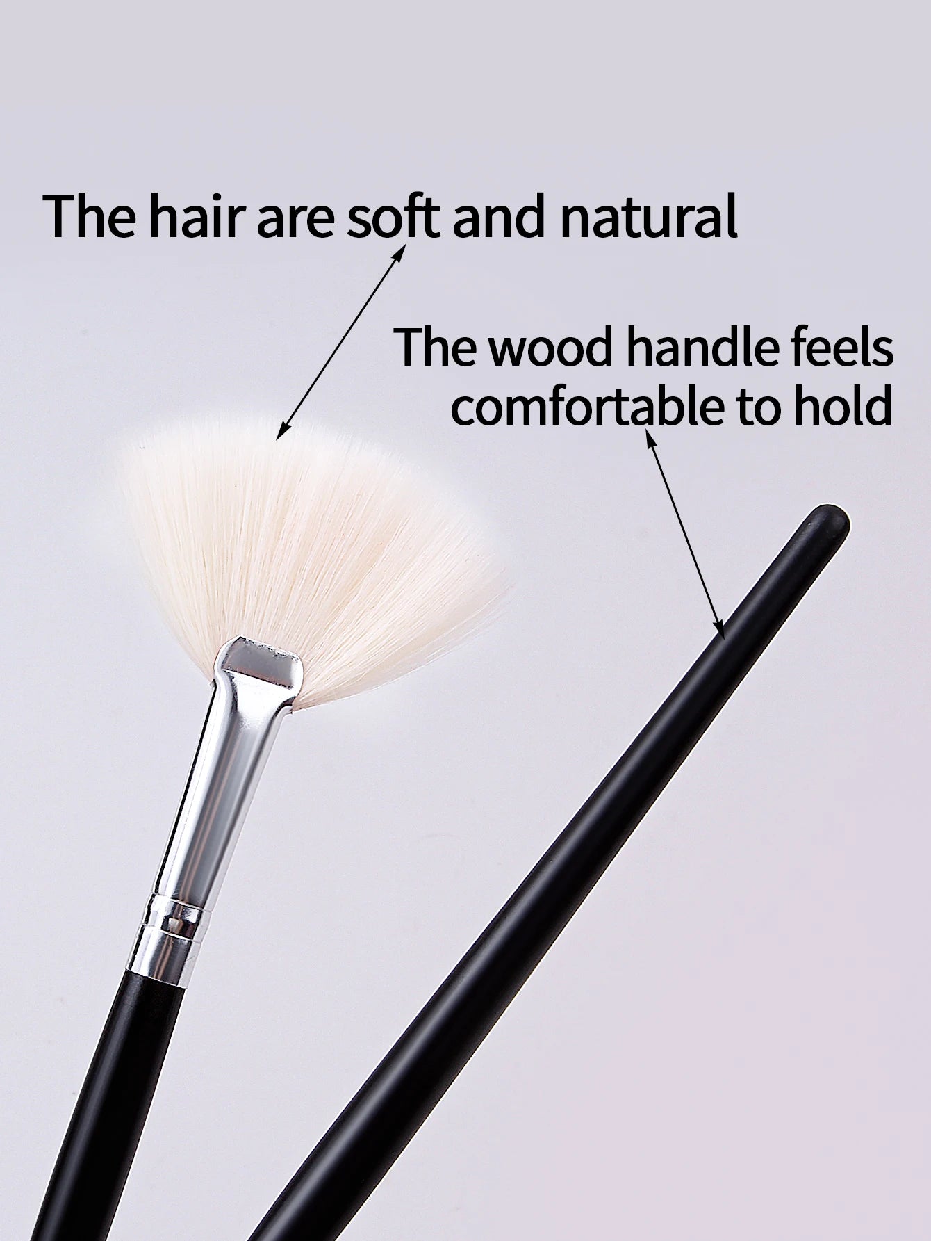 1PC High Grade Highlighter Brush Makeup Accessories Cosmetics Fan Shape Makeup Brush Highlighter Makeup Brush Powder Brush - My Store