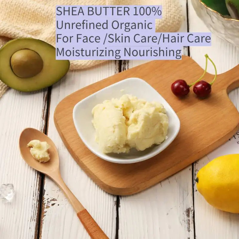 100g Dimollaure Unrefined Natural Shea Butter Organic Skin Care Moisturizing Body Massage Hair Care Essential Oil Carrier Oil
