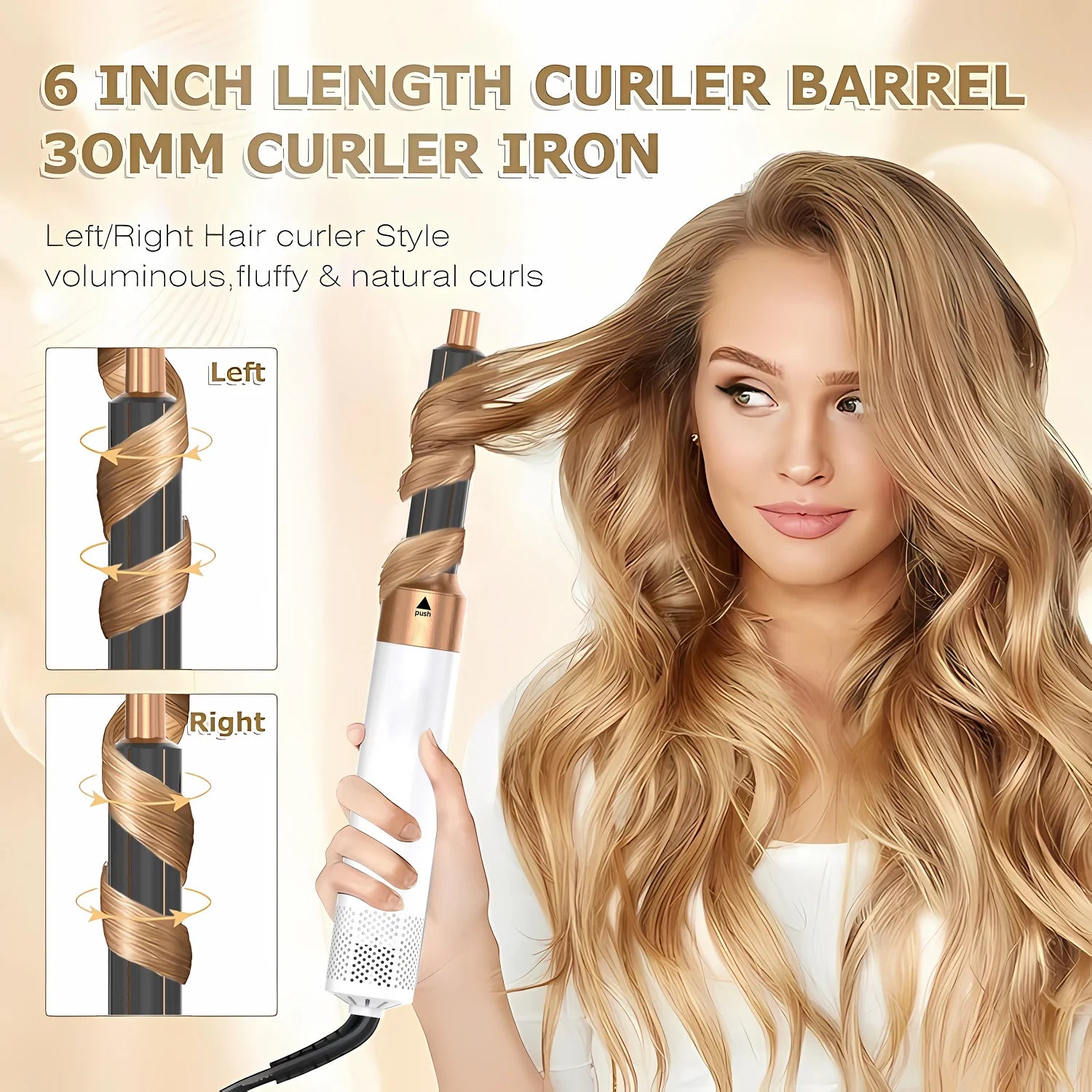 5 in 1 Electric Hair Brush Hair Dryer for Dyson Airwrap Automatic Curler Hair Straightener Hot Air Comb Hairdressing Appliance