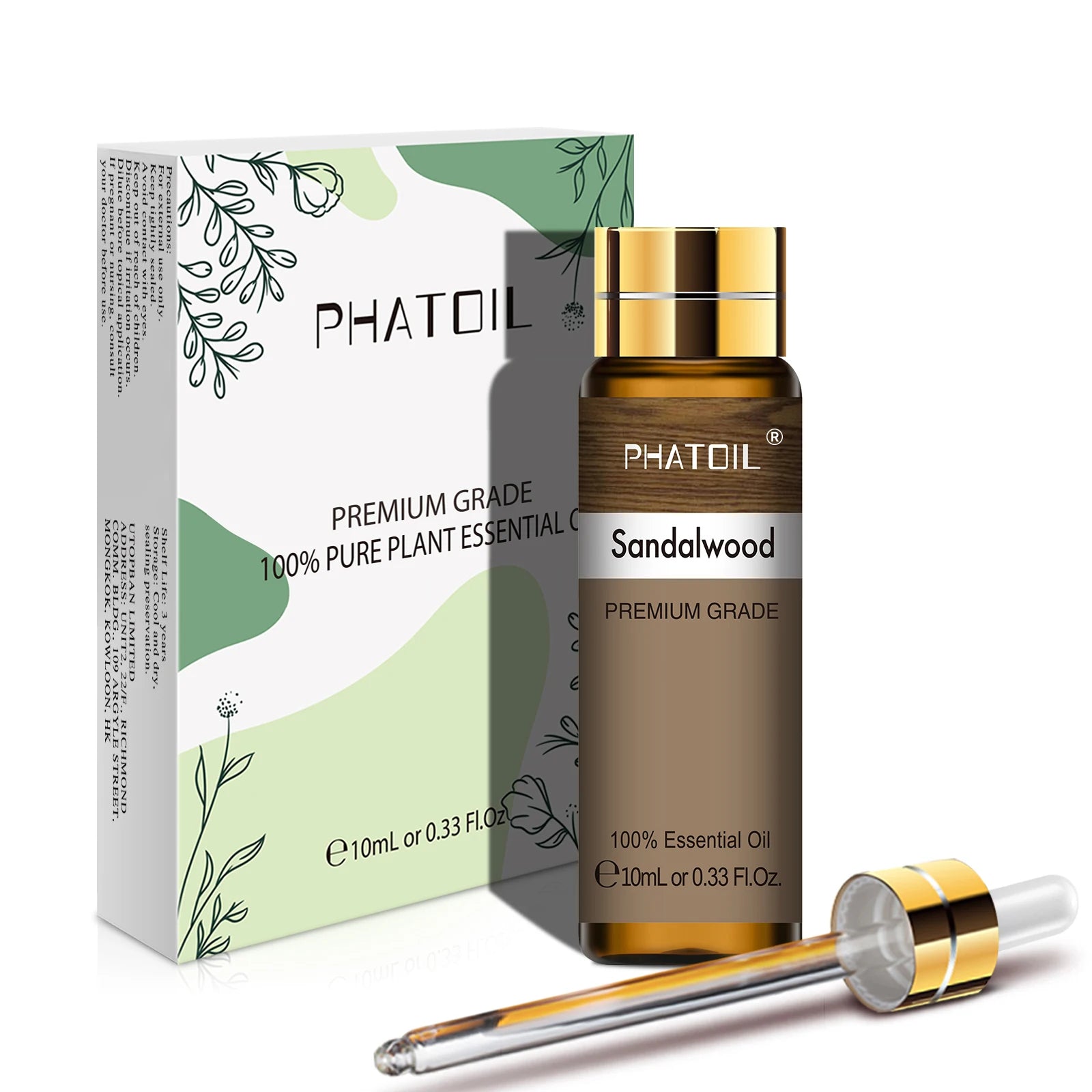 PHATOIL 10ML Rose Vanilla Neroli Spearmint  Pure Natural Essential Oils Diffuser Massage Spa Candles Soaps Aroma Fragrance Oil