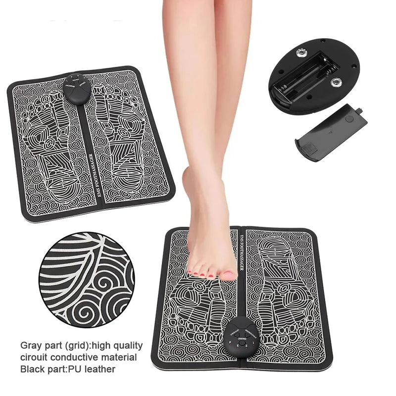 Electric EMS Foot Massager Mat Tens Massageador Pes Electroestimulador Muscular Health Care Relaxation Terapia Fisica Massage