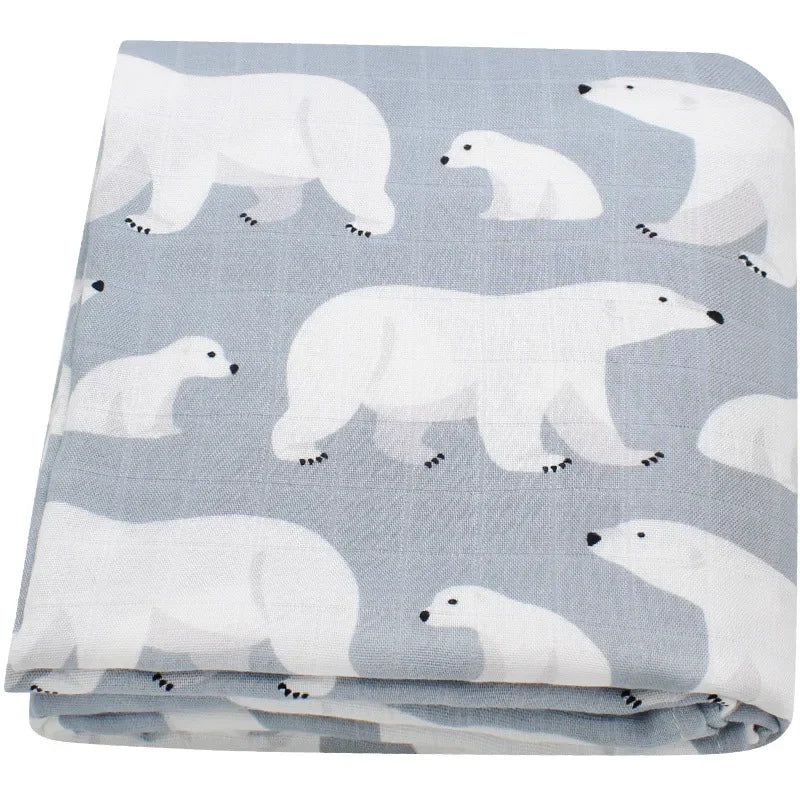 120x120cm Bamboo Muslin Swaddles Baby Blankets Newborn Baby Blanket Soft Baby Swaddle Muslin Wrap