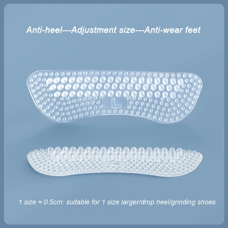 Upgrade Silicone Heel Stickers Heels Grips for Women Men Anti Slip Heel Cushions Non-Slip Inserts Pads Foot Heel Care Protector