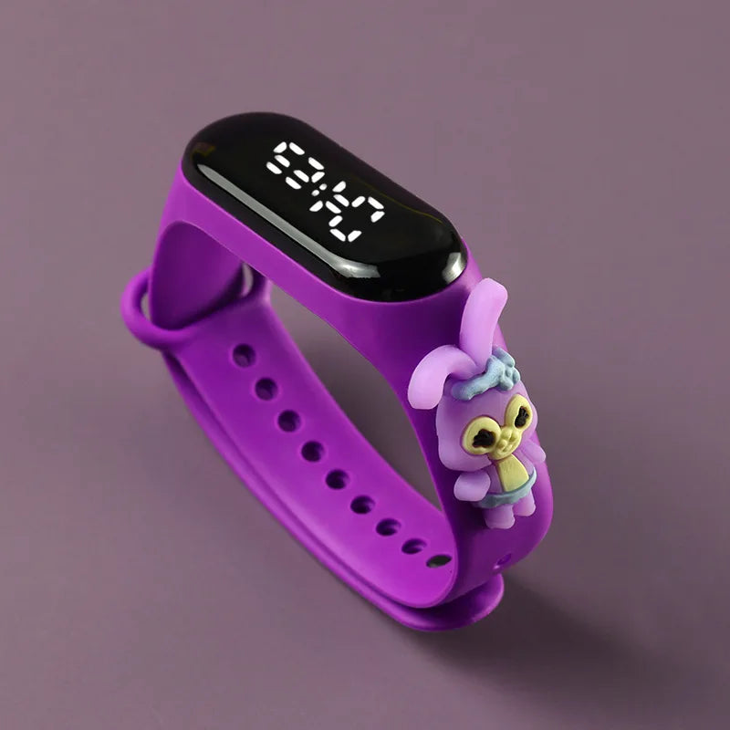 Disney Children's Watch Fashion Cartoon Watches Electronic Digital LED Display Watches Waterproof Holiday Gift Kids Watches