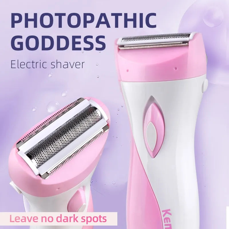 Kemei-3018 Women Shave Wool Device Knife Electric Shaver Wool Epilator Shaving for Lady Shaver Female Care KM-3018 Free Shipping
