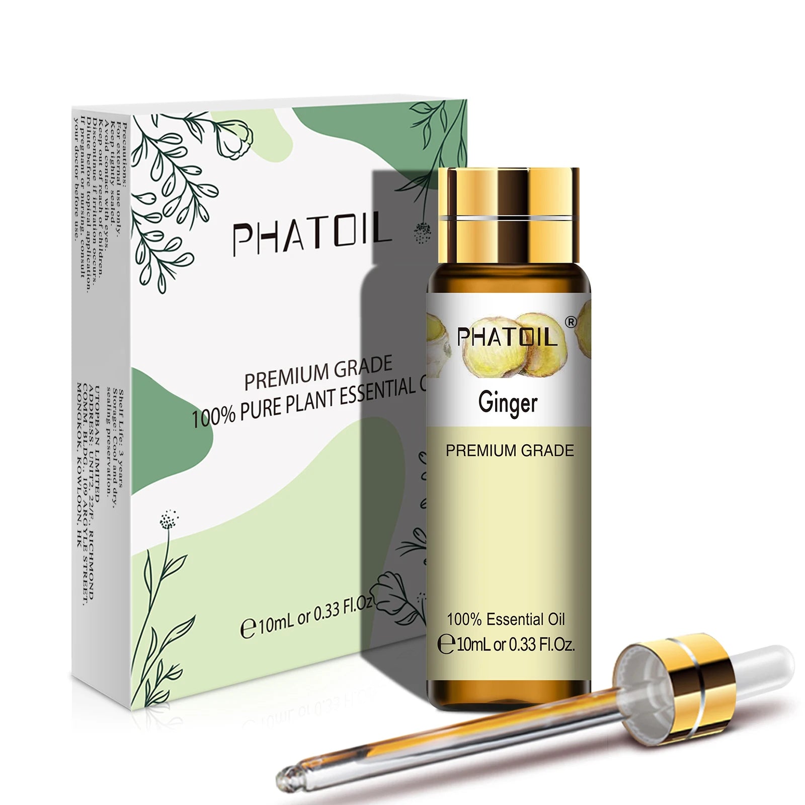 PHATOIL 10ML Rose Vanilla Neroli Spearmint  Pure Natural Essential Oils Diffuser Massage Spa Candles Soaps Aroma Fragrance Oil