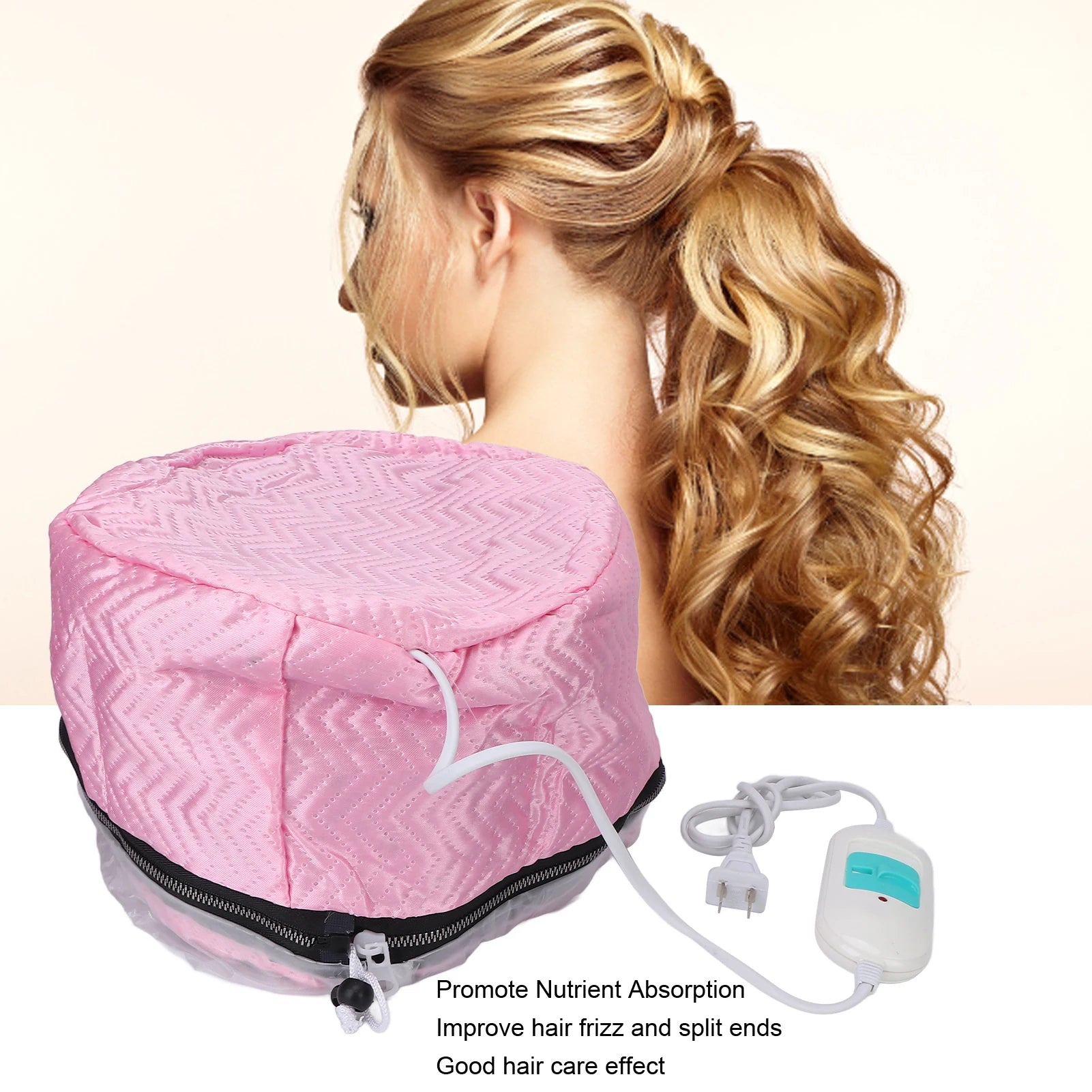 Thermal Treatment Hair Cap Heating Hair Steamer Care Accessories Bonnets for Women Hair Dryer Home Spa Salon Styling 110-220v