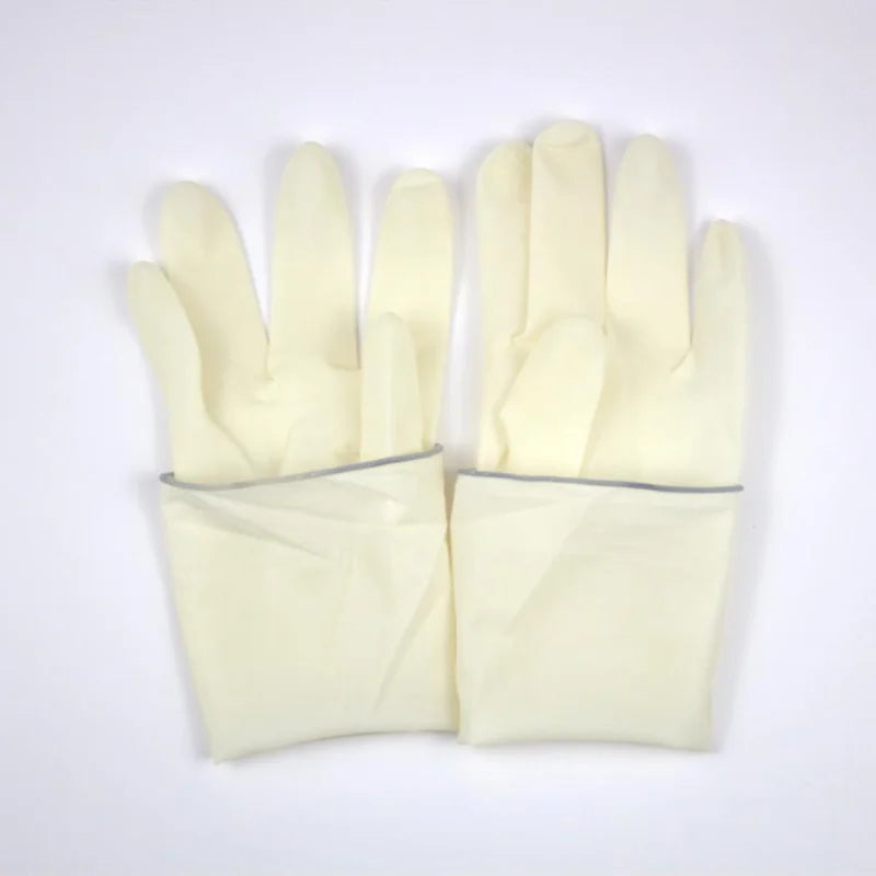 10/20Pairs Disposable Latex Surgical Gloves for Hospital Clinic Surgery Food Processing Laboratory Medical Rubber Sterile Gloves