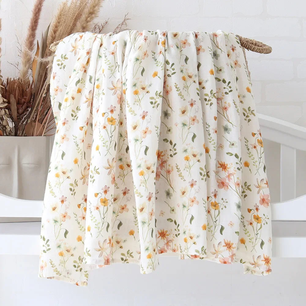 120x120cm Bamboo Muslin Swaddles Baby Blankets Newborn Baby Blanket Soft Baby Swaddle Muslin Wrap