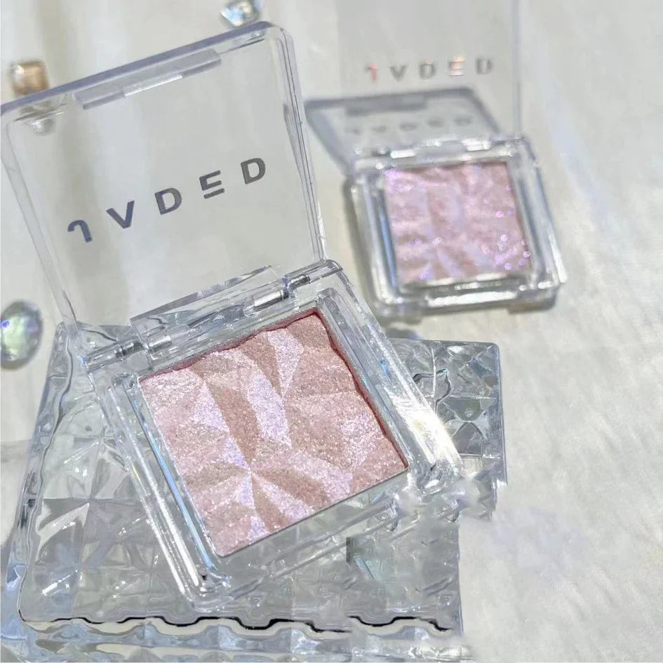 1PC Monochrome Glitter Fairy Highlighter Makeup Palette Diamond Moonlight High Gloss Powder Face Contour Crystal Brighten Makeup - My Store
