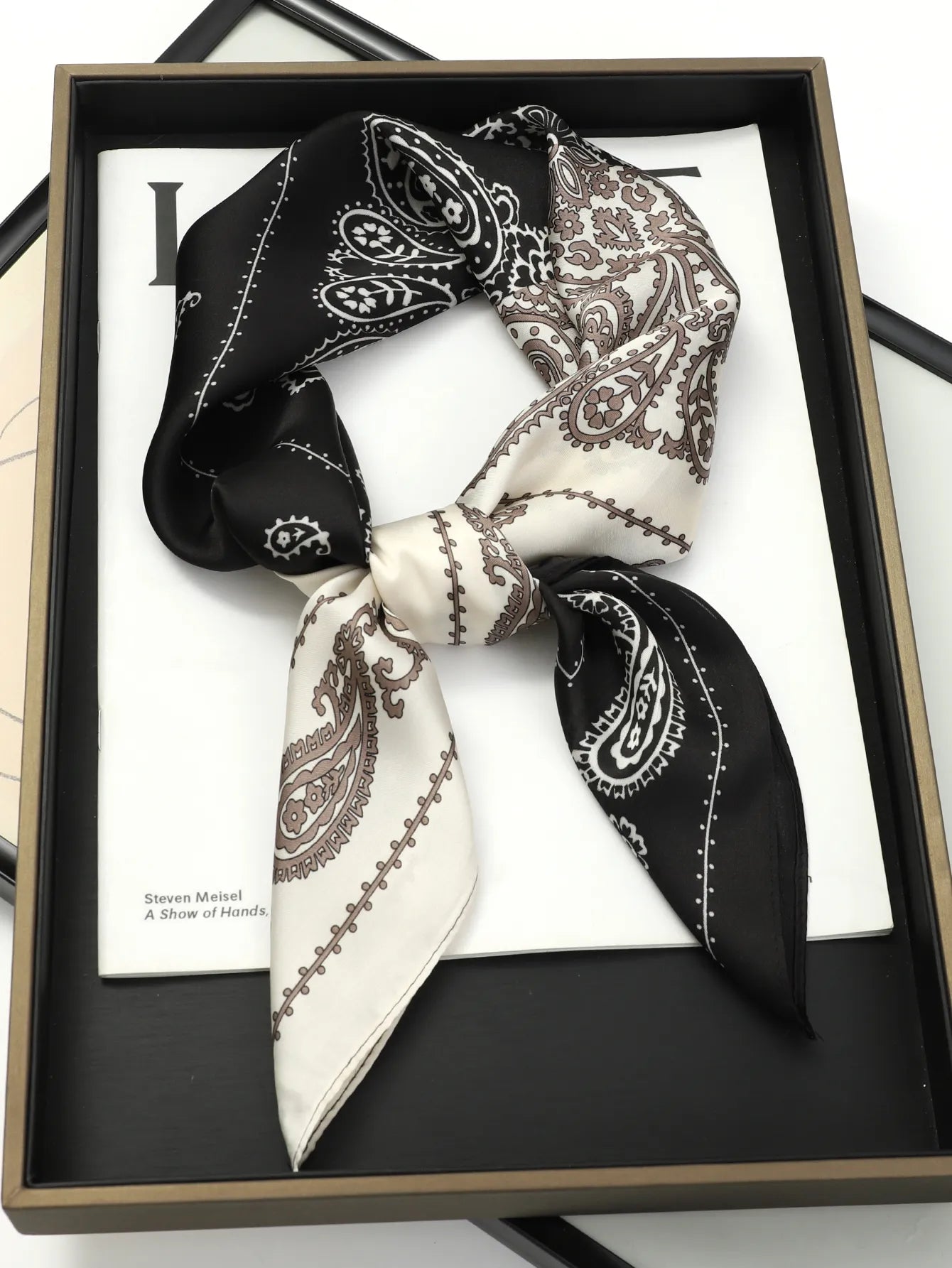 Fashion Scarves for Women Shawl Print Silk Satin Hijab Scarf Female Bandana 70*70cm Luxury Brand Square Shawls Scarfs for Ladies