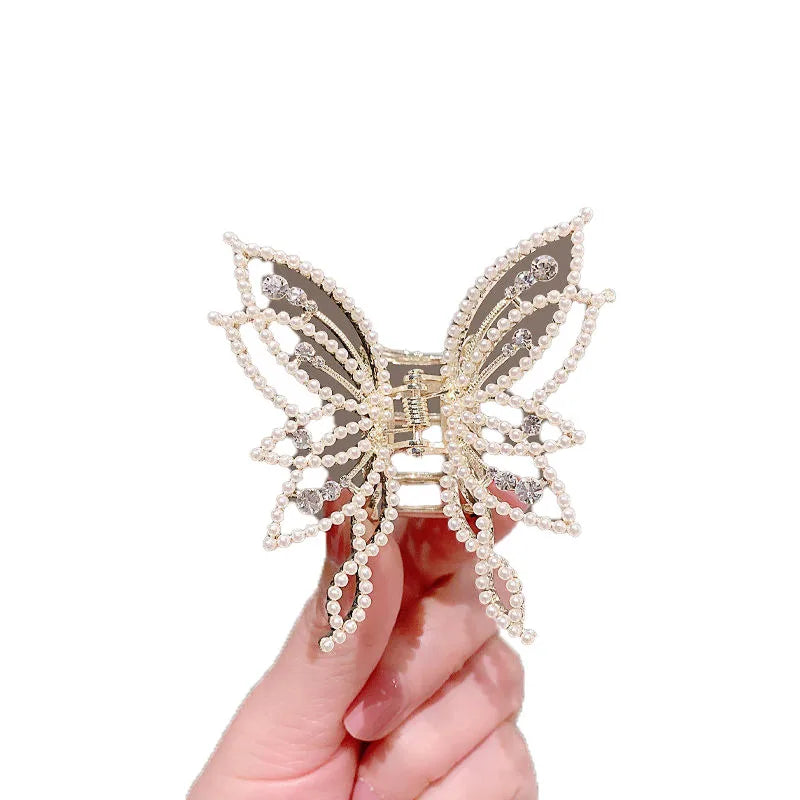 Fashion Metal Openwork Hair Claw Butterfly Hair Clips for Women Girl Elegant Ponytail Claw Clip Vintage Hairpin Hair Accessories
