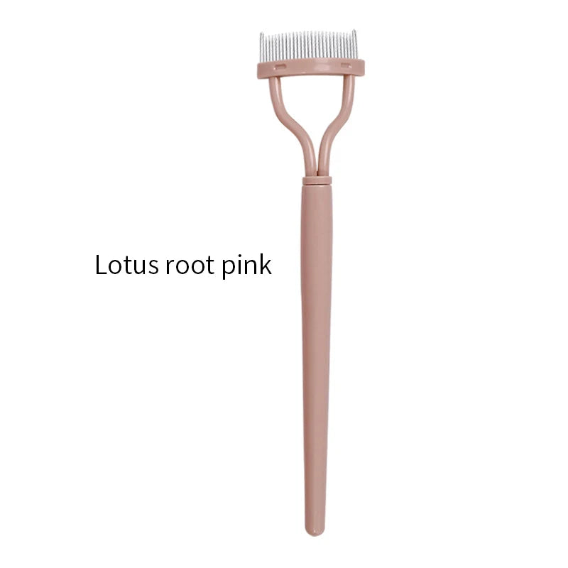 Eyelash Separator Metal Teeth Straight Eyelash Curler Beauty Makeup Stainless Eyelash Brush Comb Mascara Curl Makeup Tool - My Store
