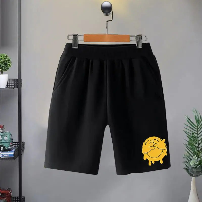 Summer Children Boy Clothes Cartoon Short Sleeve T-Shirts and Shorts 2 Pieces Set for Baby Girls Kid Casual Top Bottom Outfits