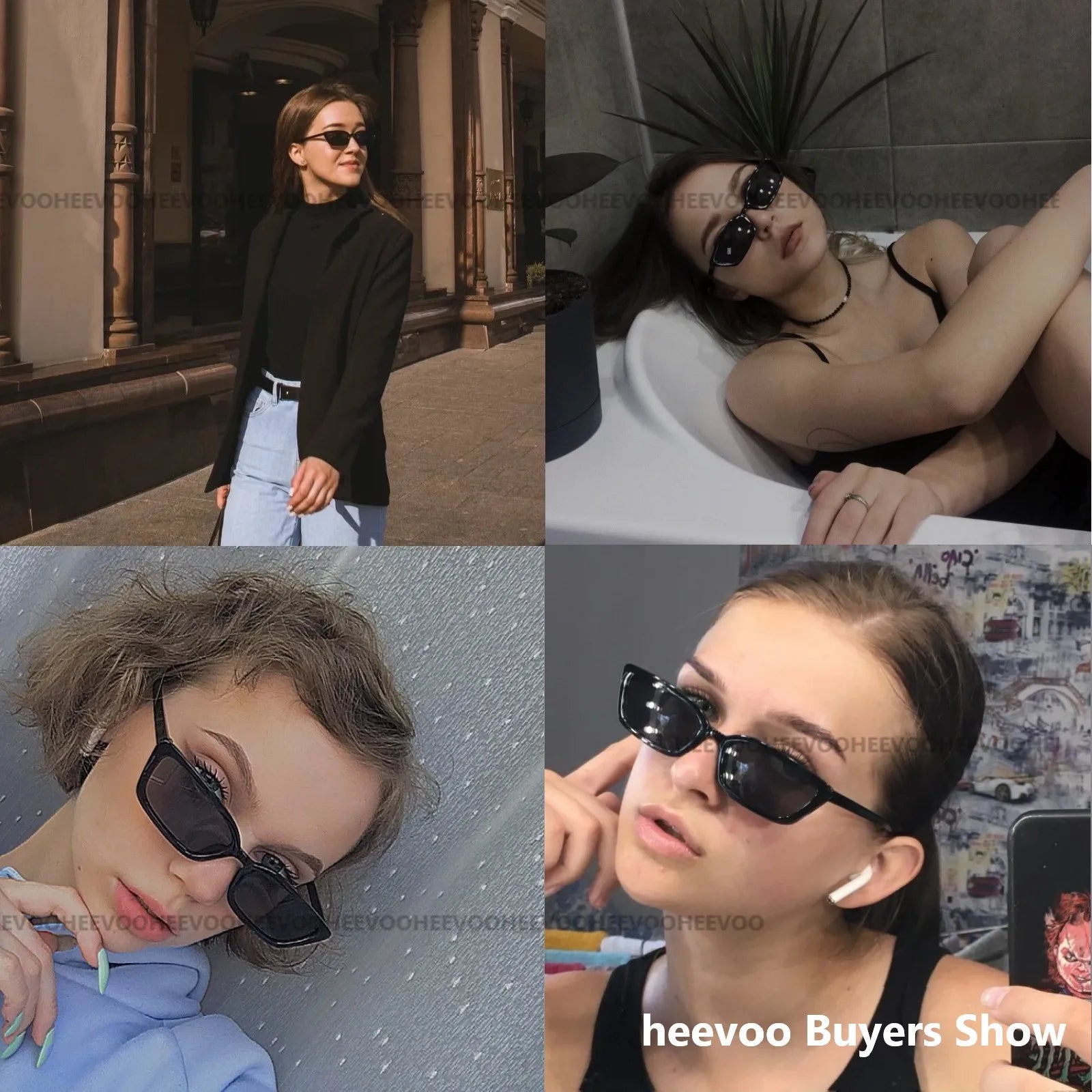 Vintage Luxury Brand Small Sunglasses Women Cat Eye Sun Glasses Shades for Woman Sunglass Ladies Retro Sunglases Zonnebril Dames
