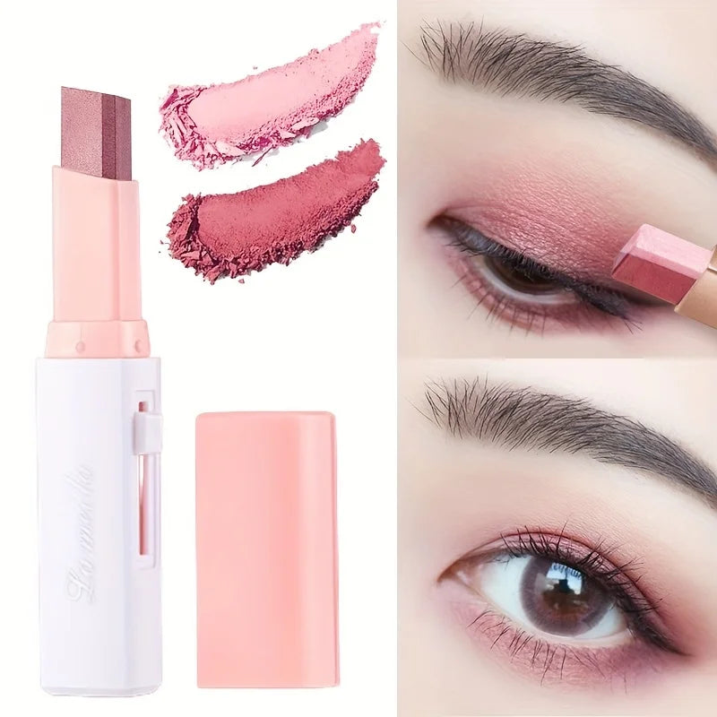 2 in 1 Pearly Highlighter Eyeshadow Stick Makeup Waterproof Long Lasting Glitter Eyeshadow Eyeliner Stick Eyes Makeup Cosmetics - My Store