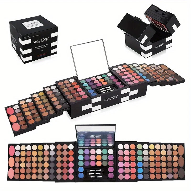 142-Color Eye Shadow, 3-Color Blush, 3-Color Eyebrow Powder Makeup Set, Makeup Artist's Special Makeup - My Store