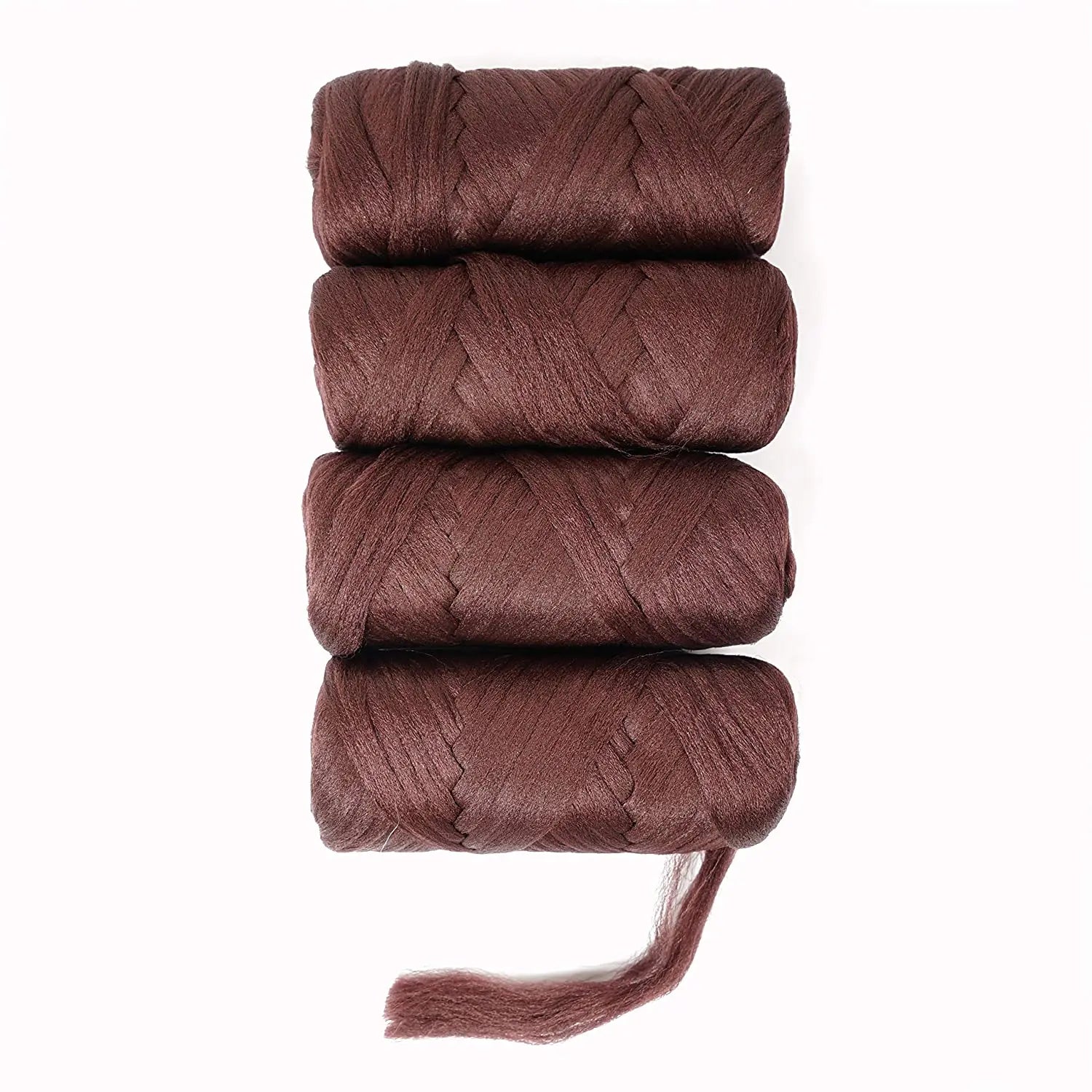 Synthetic Brazilian Wool Hair Extension for Women  African Low Temperature Senegalese Twist Faux Locs Wraps Jumbo Braiding Hair
