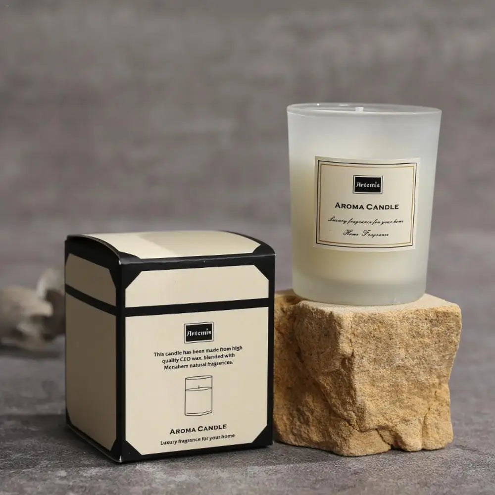 Scented Aromatic Candles Guest Gift Candles Lot Wedding Candles White in Glass Jars Luxury Candle for Home Decor