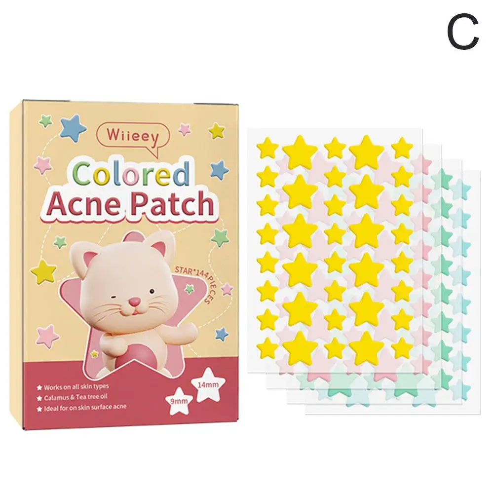 144 PCS/SET Star Pimple Patch Acne Colorful Invisible Acne Removal Skin Care Stickers Concealer Face Spot Beauty Makeup Tools