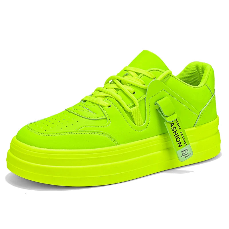 Fashion Green Designer Mens Sneakers Autumn Casual Sports Skateboard Shoes for Men High Top White Sneaker Platform Footwear Male
