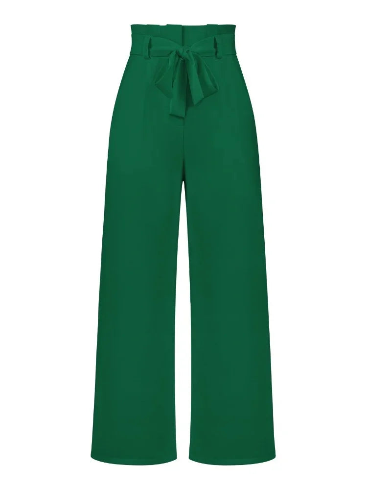 Fashion New in Women's Pants Casual Workplace Loose Women Pant Versatile Straight Broad Leg High Waist Pants Women Clothing