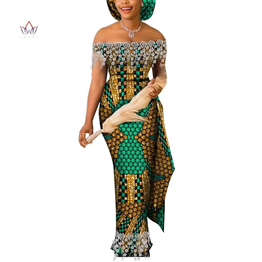 Dresses for Women Party Wedding Casual Date Dashiki African Women Dresses African Dresses for Women Kg598 - My Store