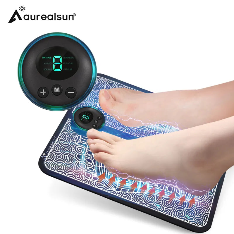 Electric EMS Health Care Relax Foot Massager Mat Massageador Pes Muscular Feet Reflexology Masaje Salud Electrodos Estimulador